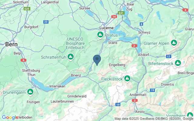 Kaart met locatie Zwitsers Nationaal Park